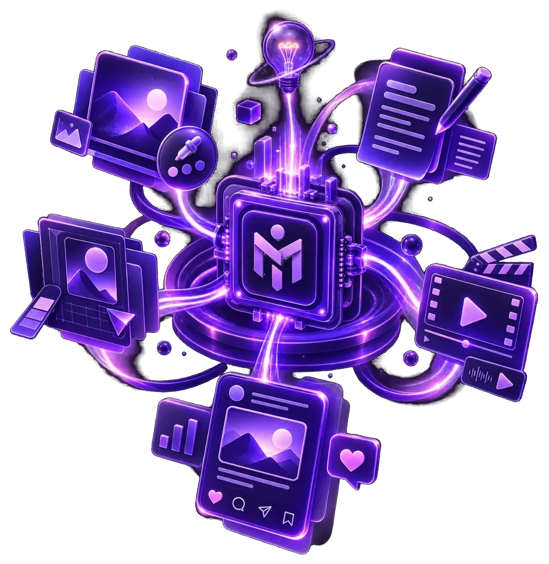 Visual representing AI Content Creation