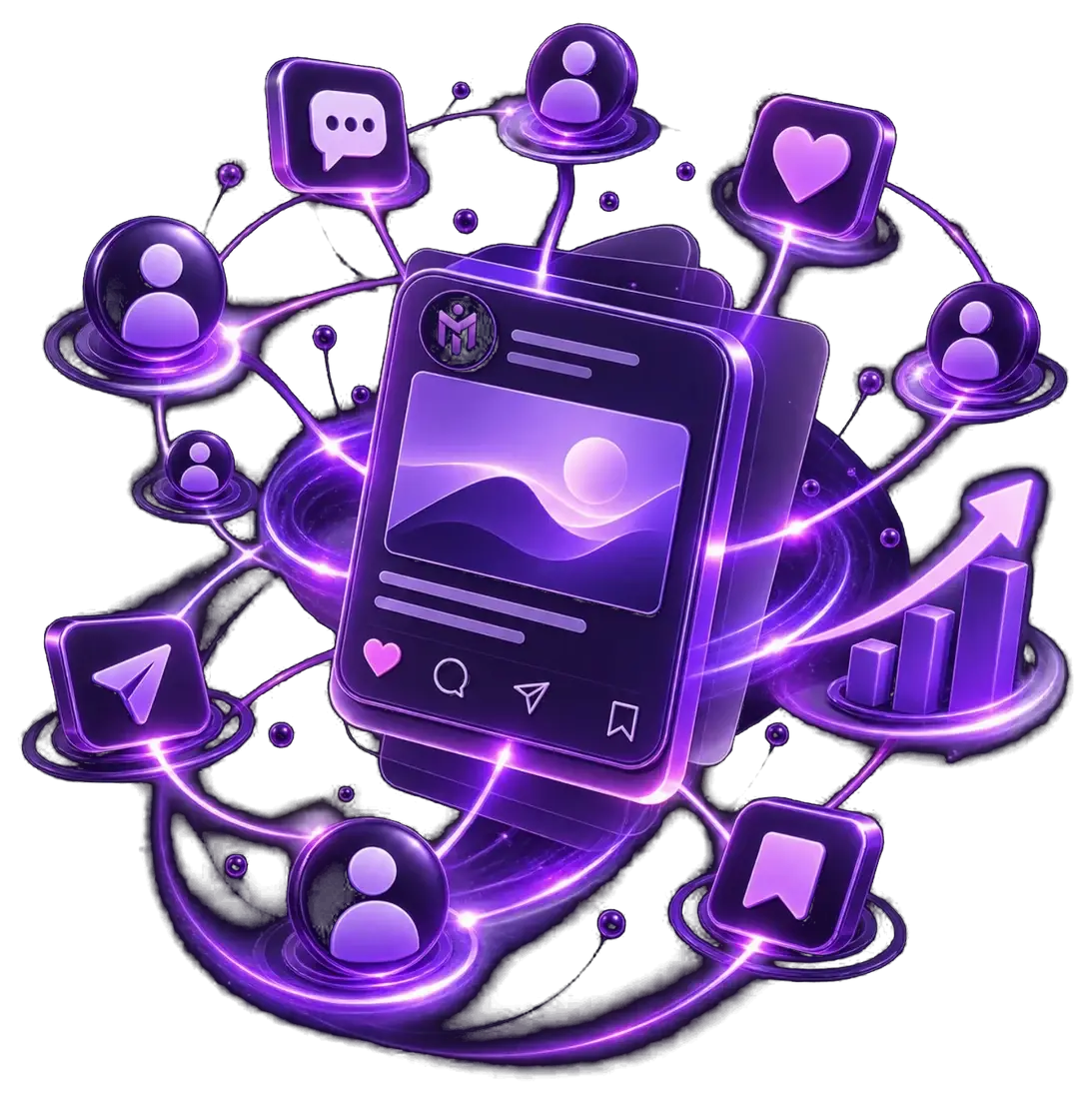 Visual representing Social Media Marketing